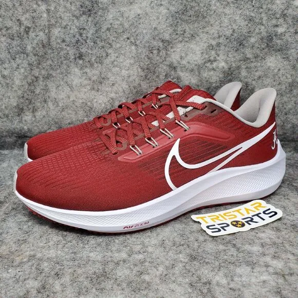Alabama Crimson Tide Nike Zoom Pegasus 39 Running Shoes Mens Sz 12.5 DR1960-600