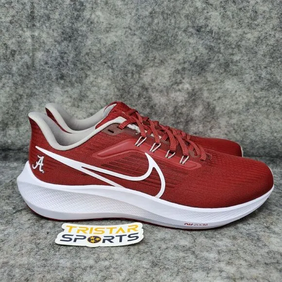 Alabama Crimson Tide Nike Zoom Pegasus 39 Running Shoes Mens Sz 12.5 DR1960-600