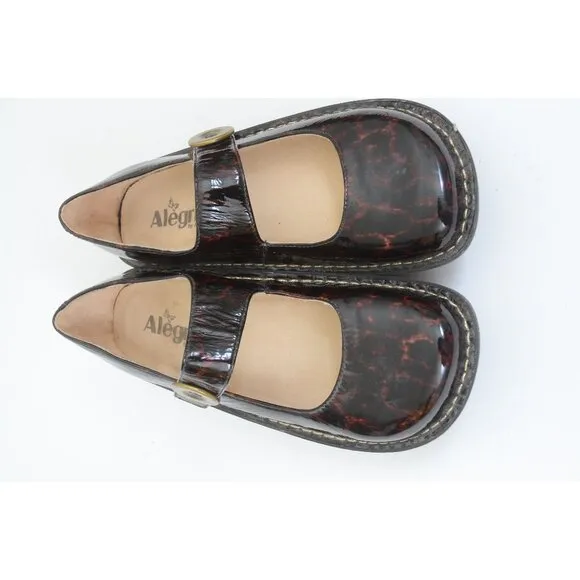 Alegria Paloma Leopard Mary Jane EUR 39 / US 9/9.5 Nurse Uniform Work Shoes