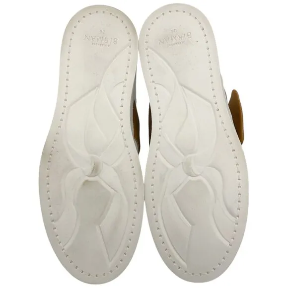 Alexandre Birman White / Brown Leather Clarita Sneakers