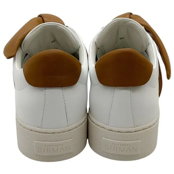 Alexandre Birman White / Brown Leather Clarita Sneakers