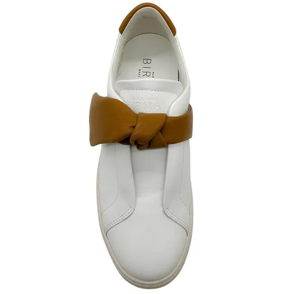 Alexandre Birman White / Brown Leather Clarita Sneakers