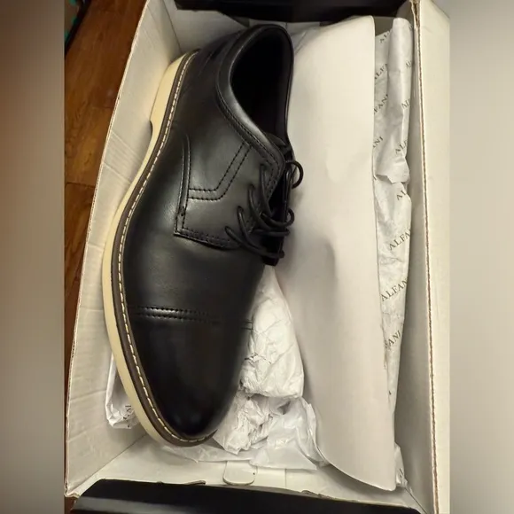 ALFANI THEO CAP TOE OXFORD DRESS SHOES MENS BLACK 12