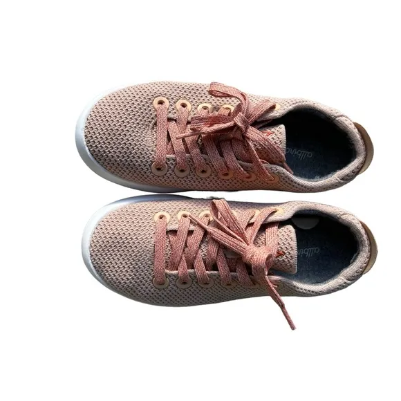 Allbirds Tree Piper Wasatch (Peachy/Pink) &amp; White Made With Eucalyptus Fibers 7.