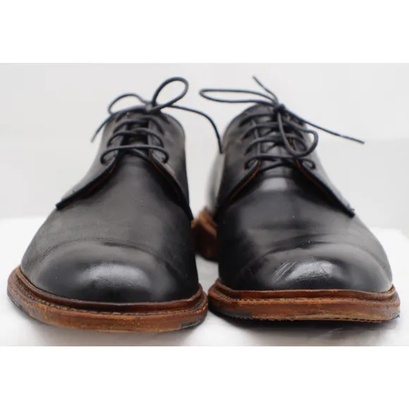 Allen Edmonds Academy Oxford Derby Shoes Mens 9.5 D Black Leather Lace Up USA