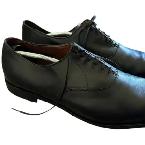 Allen Edmonds Black Carlyle Plain Toe Leather Cedar Oxford Shoes Size 15D