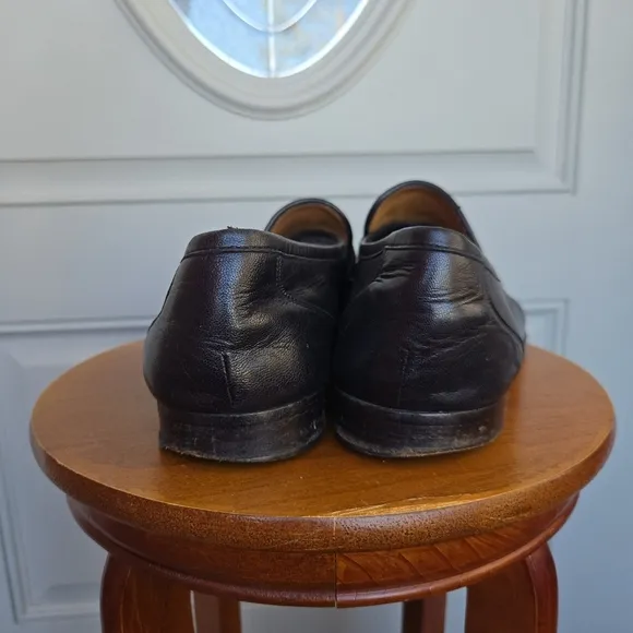 Allen Edmonds Black Leather Penny Loafer Shoes
