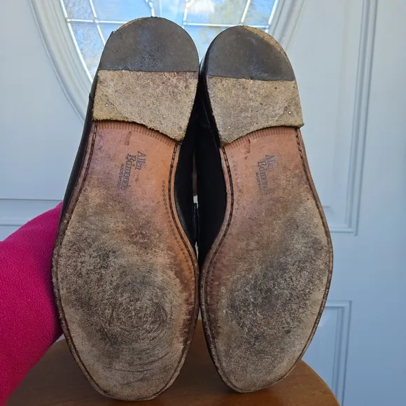 Allen Edmonds Black Leather Penny Loafer Shoes
