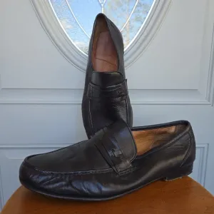 Allen Edmonds Black Leather Penny Loafer Shoes