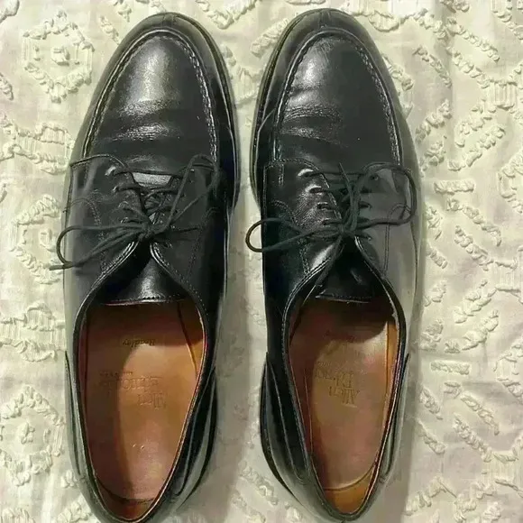 Allen Edmonds Bradley Round Toe Split Toe Black Men’s Dress Shoes Size 9 D