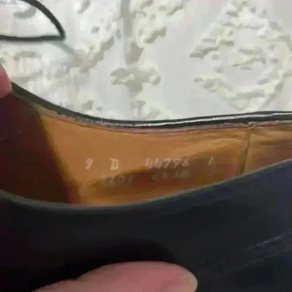Allen Edmonds Bradley Round Toe Split Toe Black Men’s Dress Shoes Size 9 D