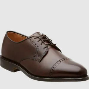 Allen Edmonds Clifton Dark Brown Leather Cap Toe Oxford Shoes size 11.5 D
