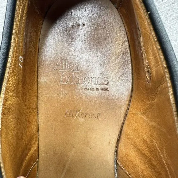 Allen Edmonds Hillcrest Mens Size 10 (D) Oxford Bicycle Toe Blucher Lace-Up Shoe