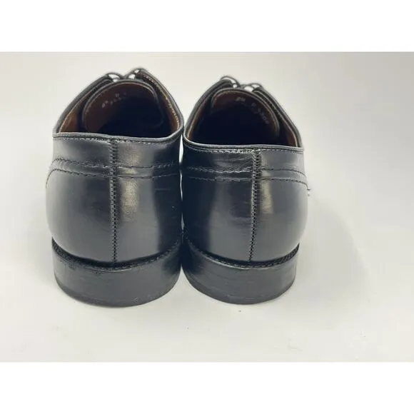 Allen Edmonds Lasalle Black Leather Split Toe Derby Shoes Mens Size 8.5 D