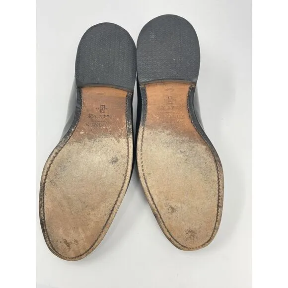 Allen Edmonds Lasalle Black Leather Split Toe Derby Shoes Mens Size 8.5 D