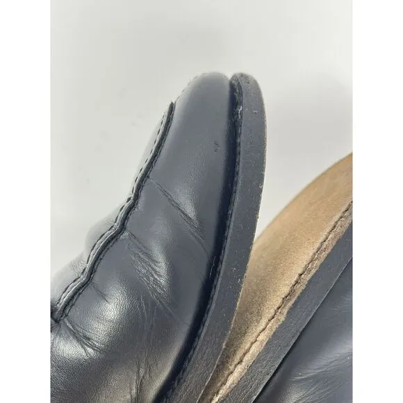 Allen Edmonds Lasalle Black Leather Split Toe Derby Shoes Mens Size 8.5 D
