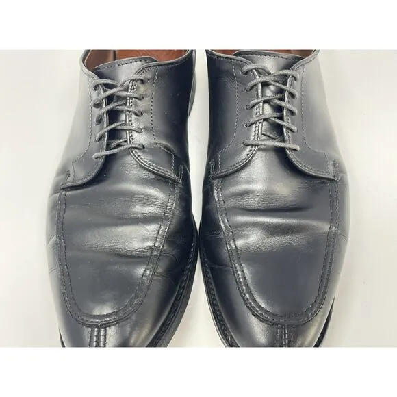 Allen Edmonds Lasalle Black Leather Split Toe Derby Shoes Mens Size 8.5 D