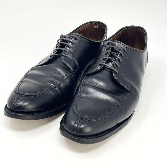 Allen Edmonds Lasalle Black Leather Split Toe Derby Shoes Mens Size 8.5 D