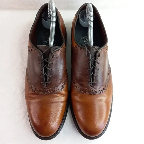 Allen Edmonds Shelton Brown Leather Oxford Shoes (9 US)