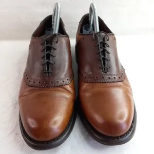 Allen Edmonds Shelton Brown Leather Oxford Shoes (9 US)
