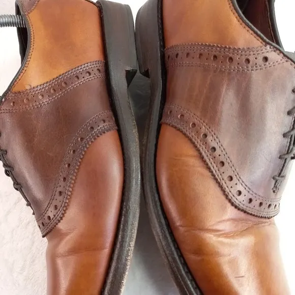 Allen Edmonds Shelton Brown Leather Oxford Shoes (9 US)