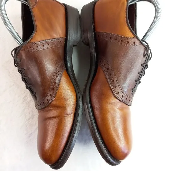 Allen Edmonds Shelton Brown Leather Oxford Shoes (9 US)