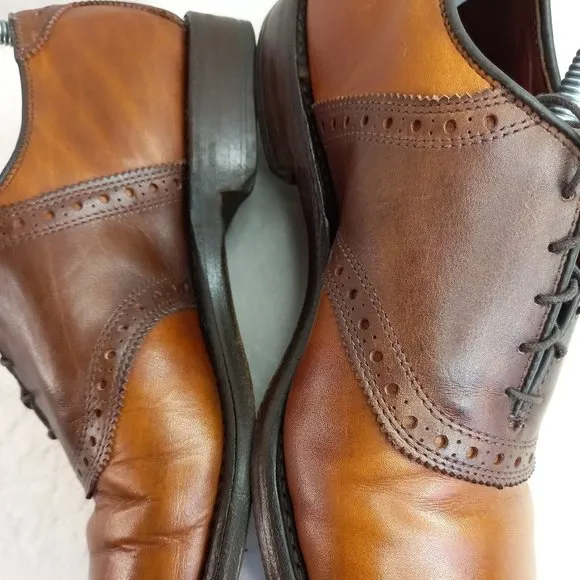 Allen Edmonds Shelton Brown Leather Oxford Shoes (9 US)