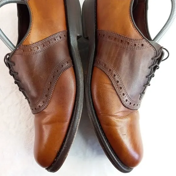 Allen Edmonds Shelton Brown Leather Oxford Shoes (9 US)