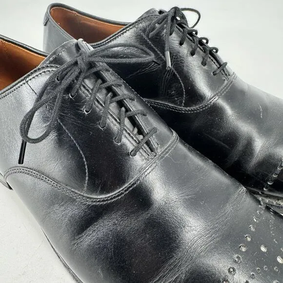 Allen Edmonds shoes 10.5 black leather dryden dress work office wedding business