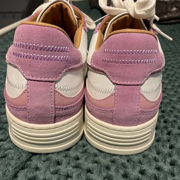 ALOHAS TB.87 Women's White &amp; Purple Rubber‎ Sole Low Top Anthropologie NWOT