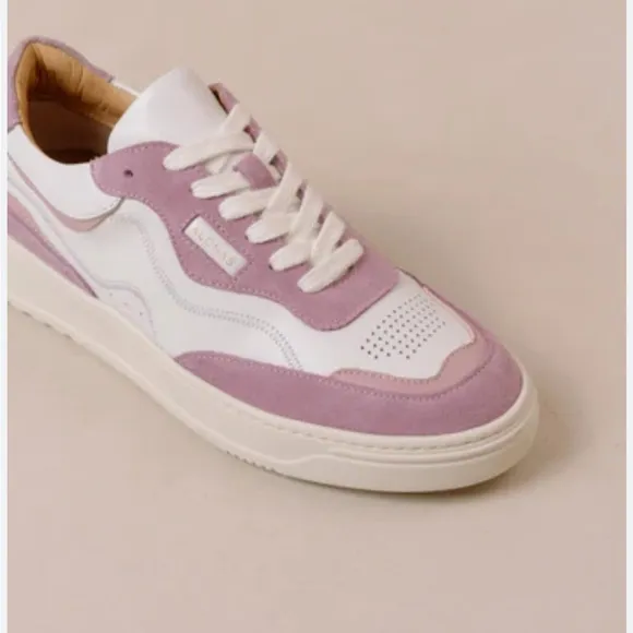 ALOHAS TB.87 Women's White &amp; Purple Rubber‎ Sole Low Top Anthropologie NWOT