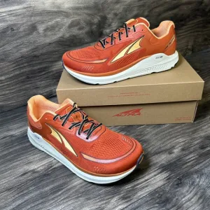 ALTRA Paradigm 6 Running Shoes Mens 12 Orange White Sneakers Trainers NIB NEW