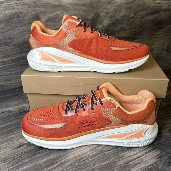 ALTRA Paradigm 6 Running Shoes Mens 12 Orange White Sneakers Trainers NIB NEW