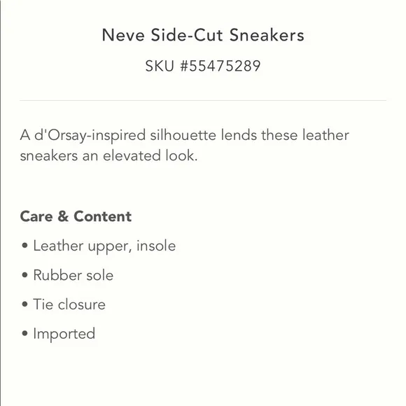Anthropologie SAVA‎ Neve Side-Cut Sneakers