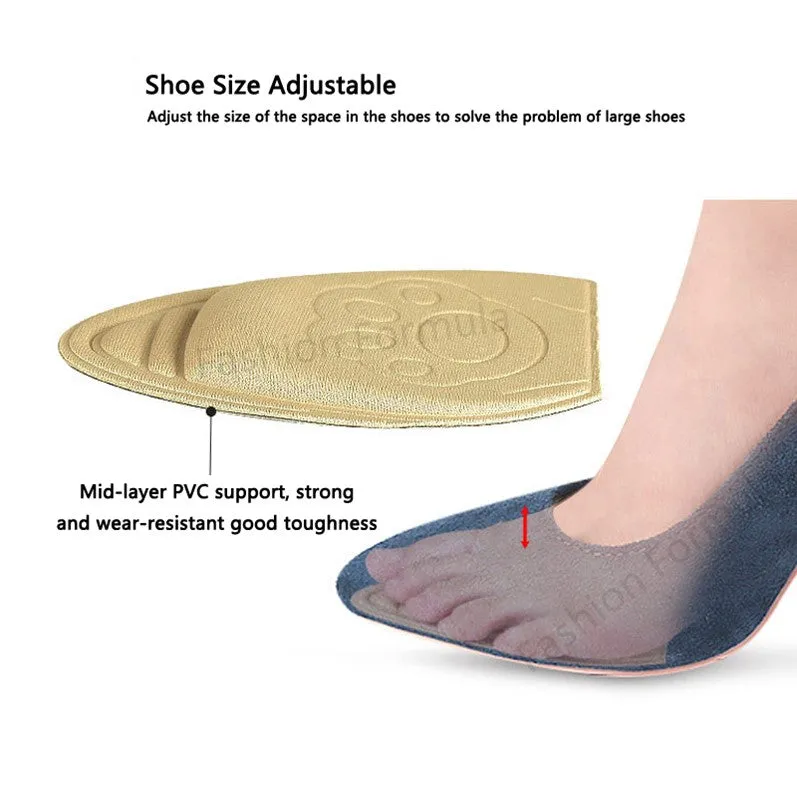 Anti-Skid Forefoot Support Insole Insert Pad
