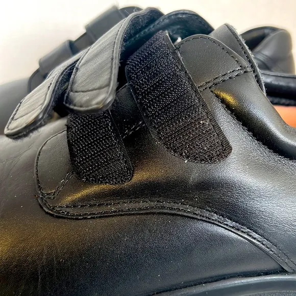Apex Black Ambulator/Orthopedic/Comfort Shoes Velcro Closure