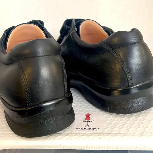 Apex Black Ambulator/Orthopedic/Comfort Shoes Velcro Closure