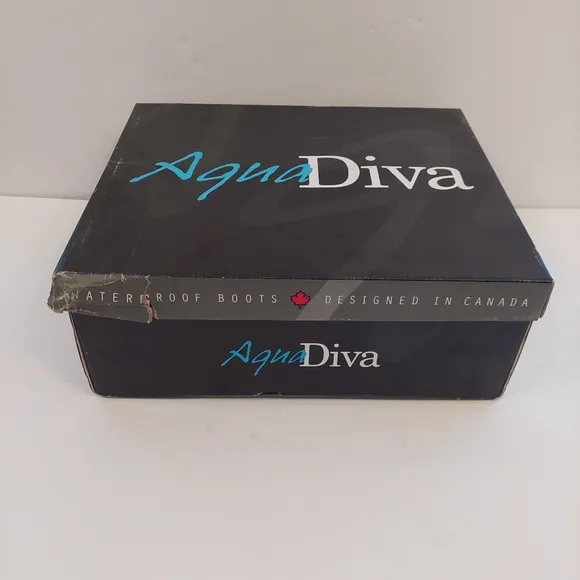 Aqua Diva Brax Black White Suede Ankle Boots Waterproof AD1484 Womens 38/7.5-8