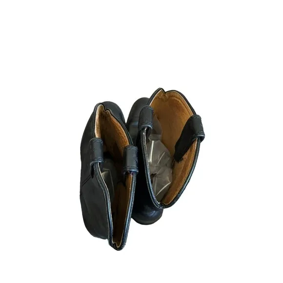 Ariat Mens Heritage Roper Boots 10 B‎ Black Leather Cowboy Western