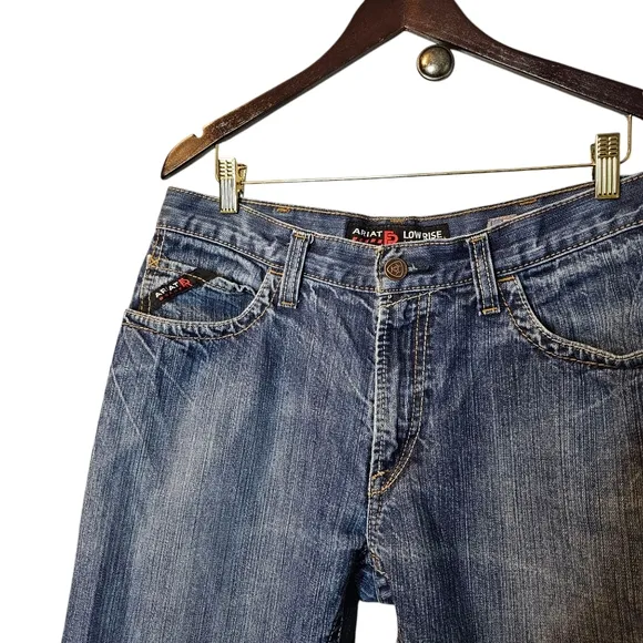 Ariat Men's M4 FR Flame Resistant Low Rise Bootcut Work Jeans - Medium Wash