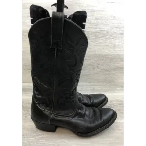 Ariat Mens Size 9.5 D Heritage Western R Toe Cowboy Boots 10002218 Black