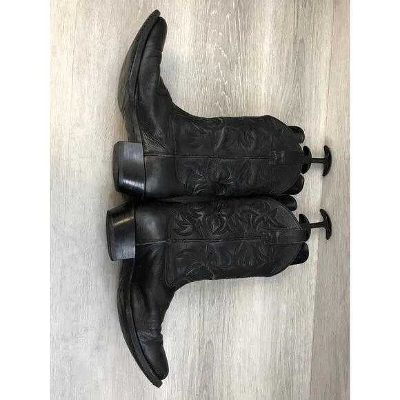 Ariat Mens Size 9.5 D Heritage Western R Toe Cowboy Boots 10002218 Black