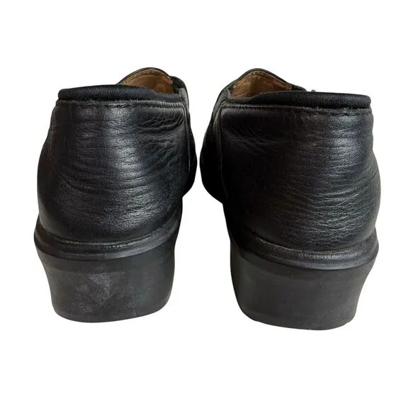 Ariat Women's 7B Steel Toe Clog Work Shoes 10002368 Black Leather Slip Resisting