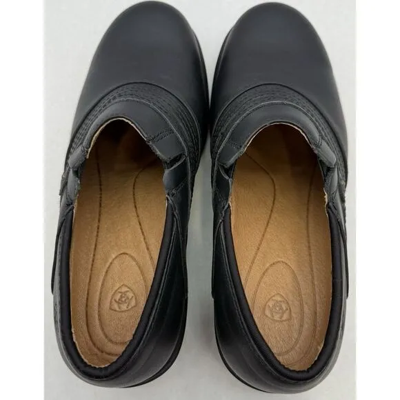 Ariat Women's Steel Toe Safety Clogs Black Comfort Work Shoes Size 8.5B