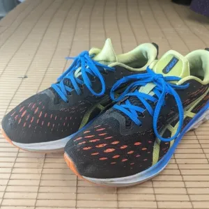 ASICS FF NOVABLAST 1011B192 Black Blue Running Race Shoes Mens 10.5 Fast Shippin