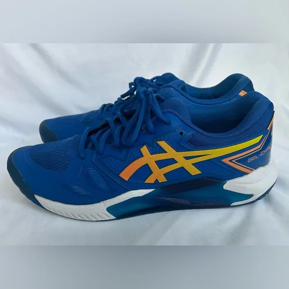 ASICS Gel Challenger 13 1041A397 Mens US 11.5 Running Shoes Blue Yellow Sneakers