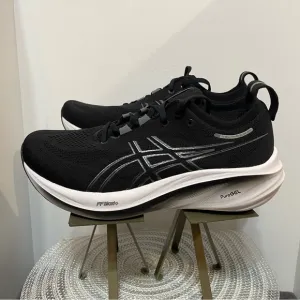 ASICS Gel-Nimbus 26 Men’s Running Shoes 10 Extra Wide Black/Graphite Grey NWT