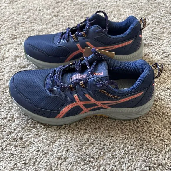 Asics Gel Venture 9 Womens Indigo Blue Running Sneakers Shoes Blue Size 9.5 New