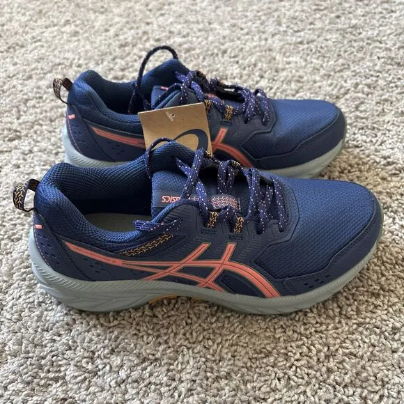 Asics Gel Venture 9 Womens Indigo Blue Running Sneakers Shoes Blue Size 9.5 New