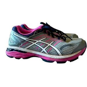 Asics GT 2000 5 Mid Gray pink Running Athlete Shoes Women's Sz 9/EU 40.5